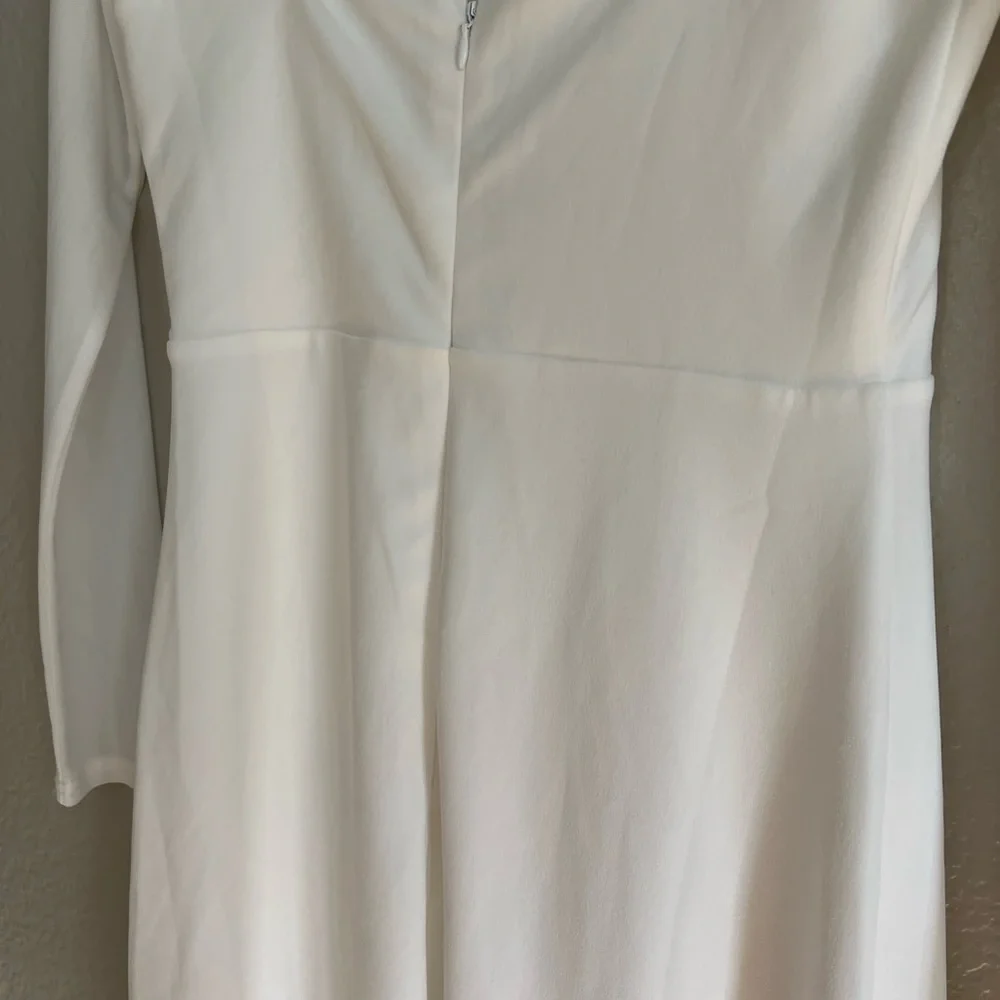 Lovingly Yours White Mesh Long Sleeve Maxi Dress - Picture 8 of 9